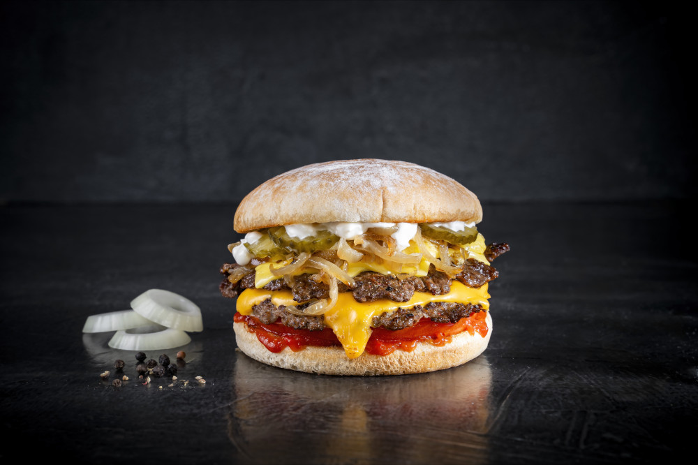 Smash Burger Double Cheese & Onion